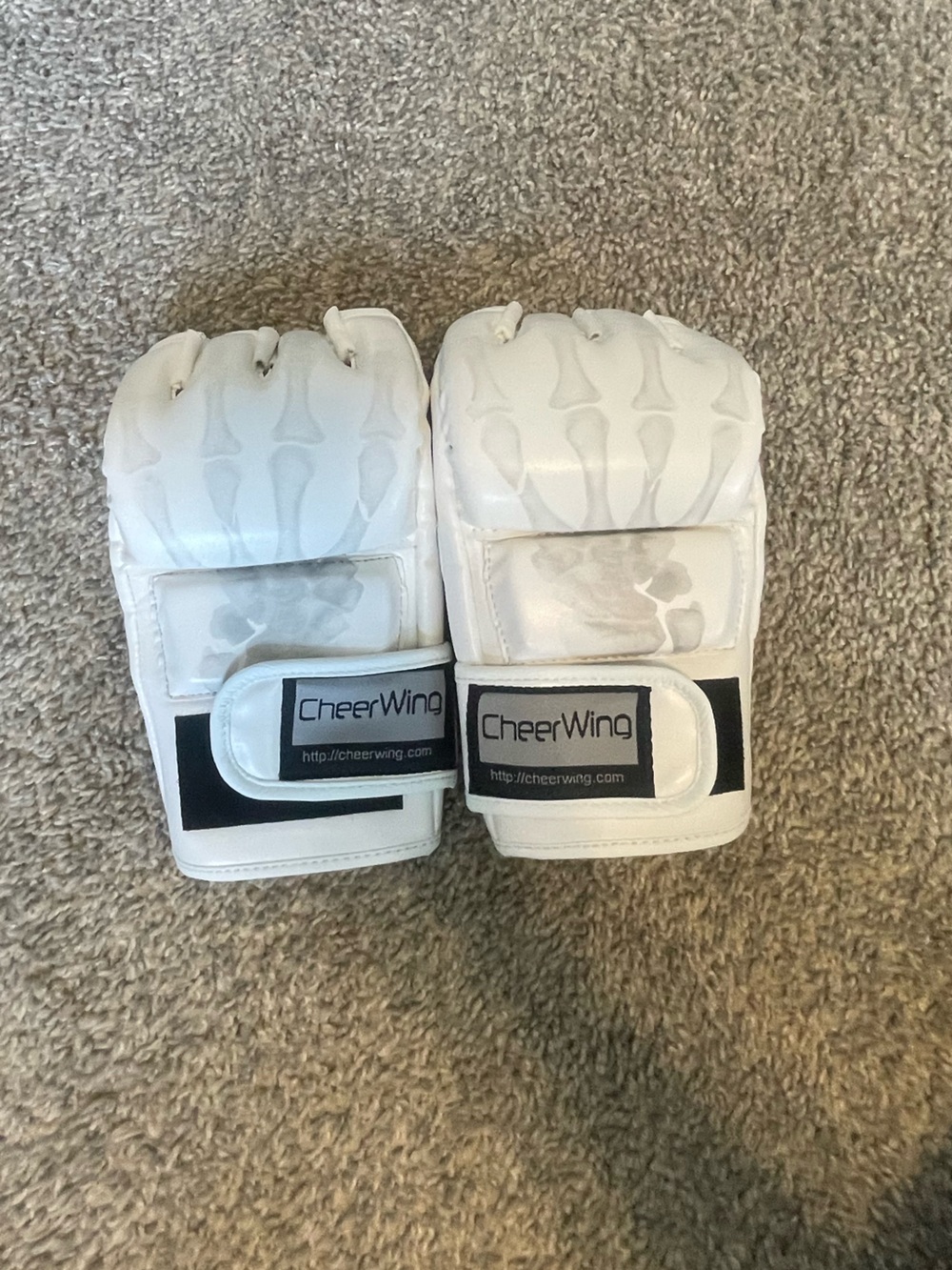 White MMA Sparring Gloves
